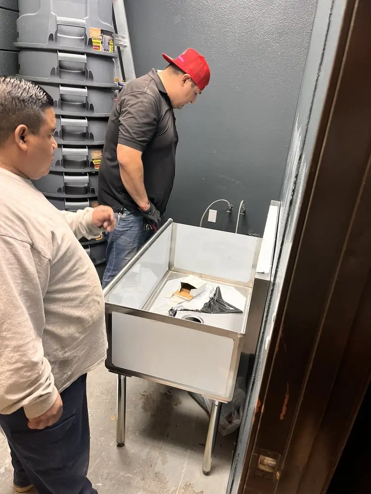 Commercial plumbing and sink installation in Elephant